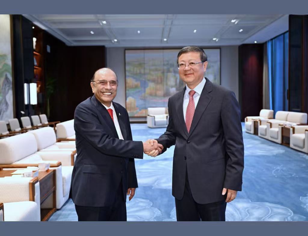 陈吉宁会见巴基斯坦总统扎尔达里